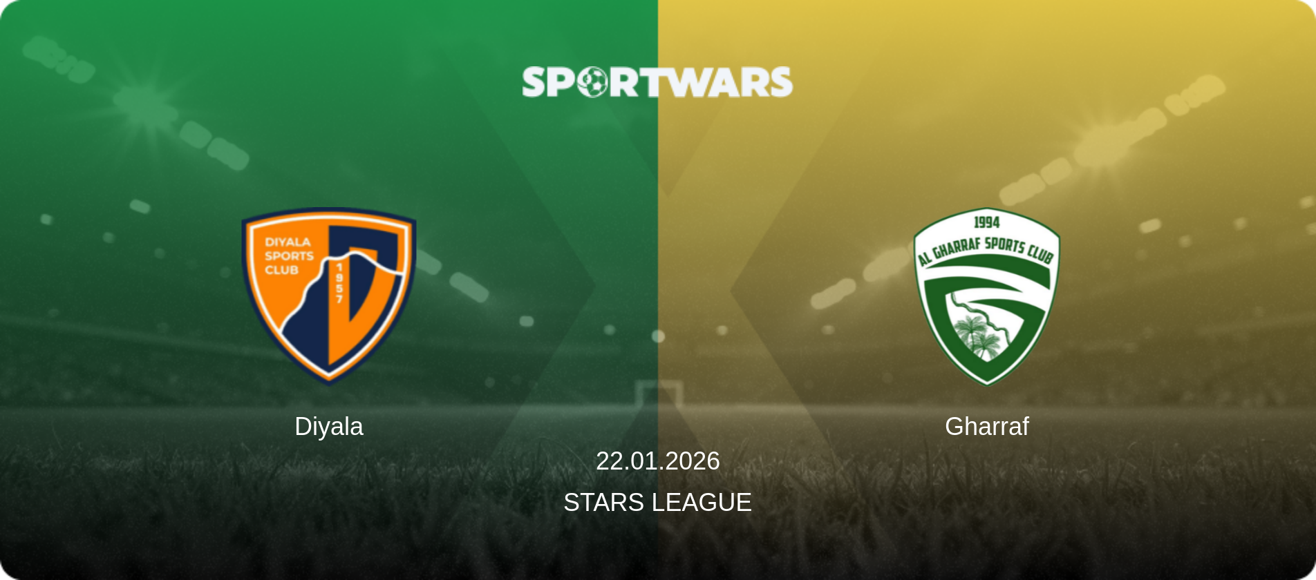 Diyala — Gharraf, 22.01.2026 — Stars League (match preview)