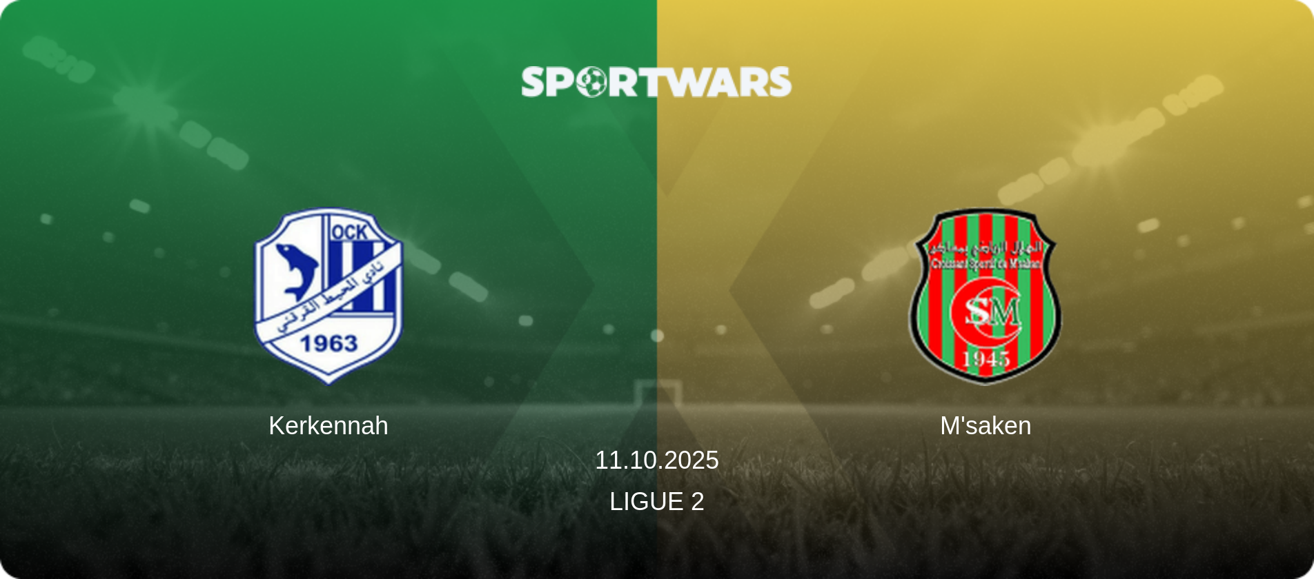 Kerkennah — M'saken, 11.10.2025 — Ligue 2 (match preview)