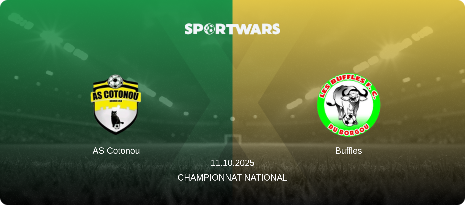 AS Cotonou — Buffles, 11.10.2025 — Championnat National (match preview)