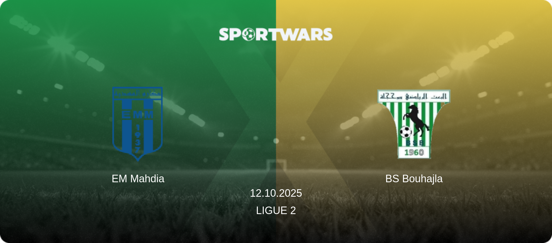 EM Mahdia — BS Bouhajla, 12.10.2025 — Ligue 2 (match preview)