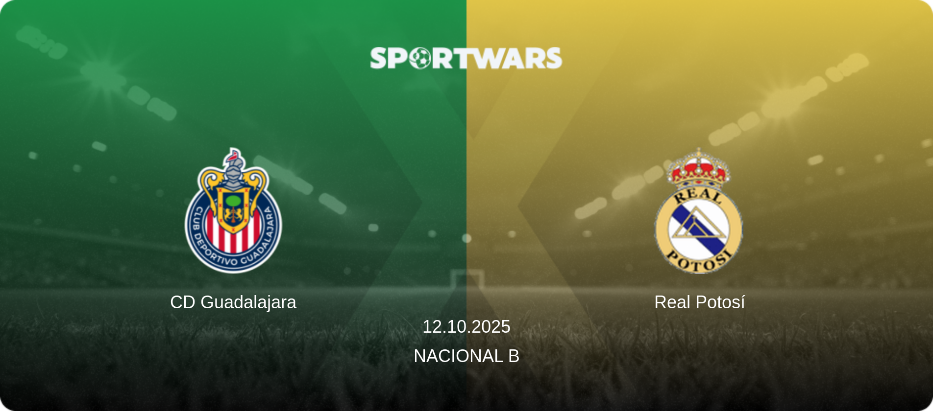 CD Guadalajara — Real Potosí, 12.10.2025 — Nacional B (match preview)