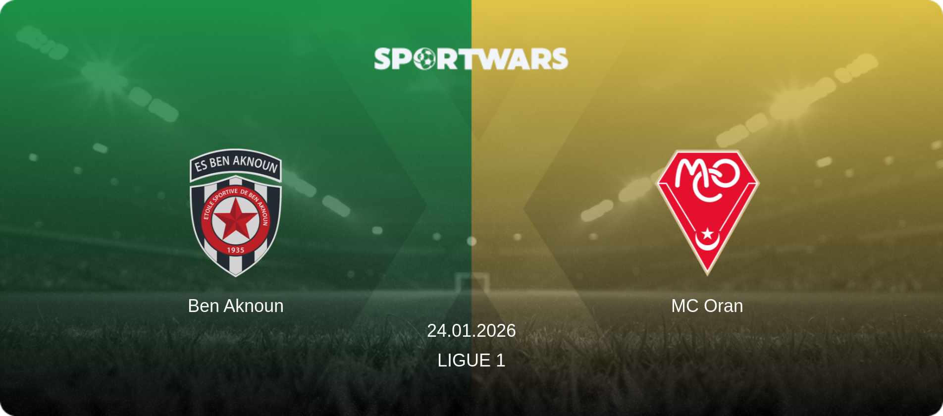 Ben Aknoun — MC Oran, 24.01.2026 — Ligue 1 (match preview)