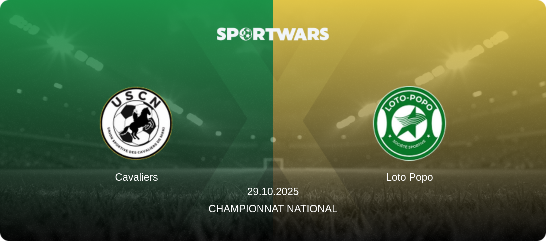 Cavaliers — Loto Popo, 29.10.2025 — Championnat National (match preview)