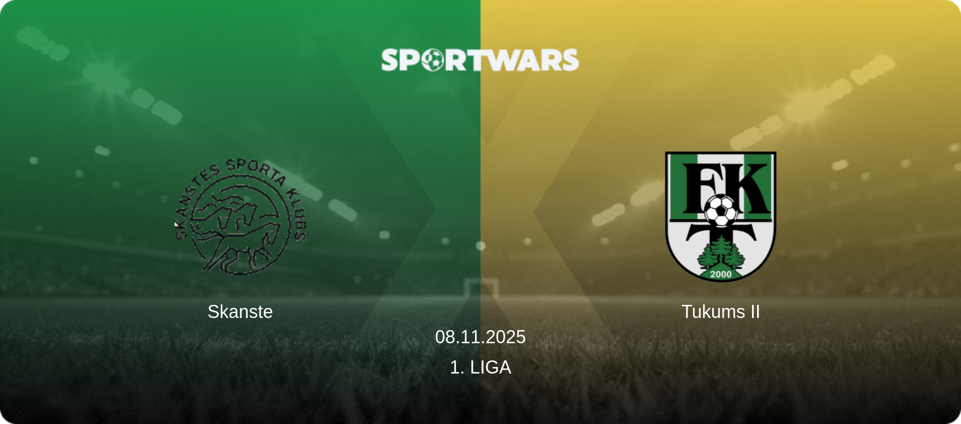 Skanste — Tukums II, 08.11.2025 — 1. Liga (match preview)