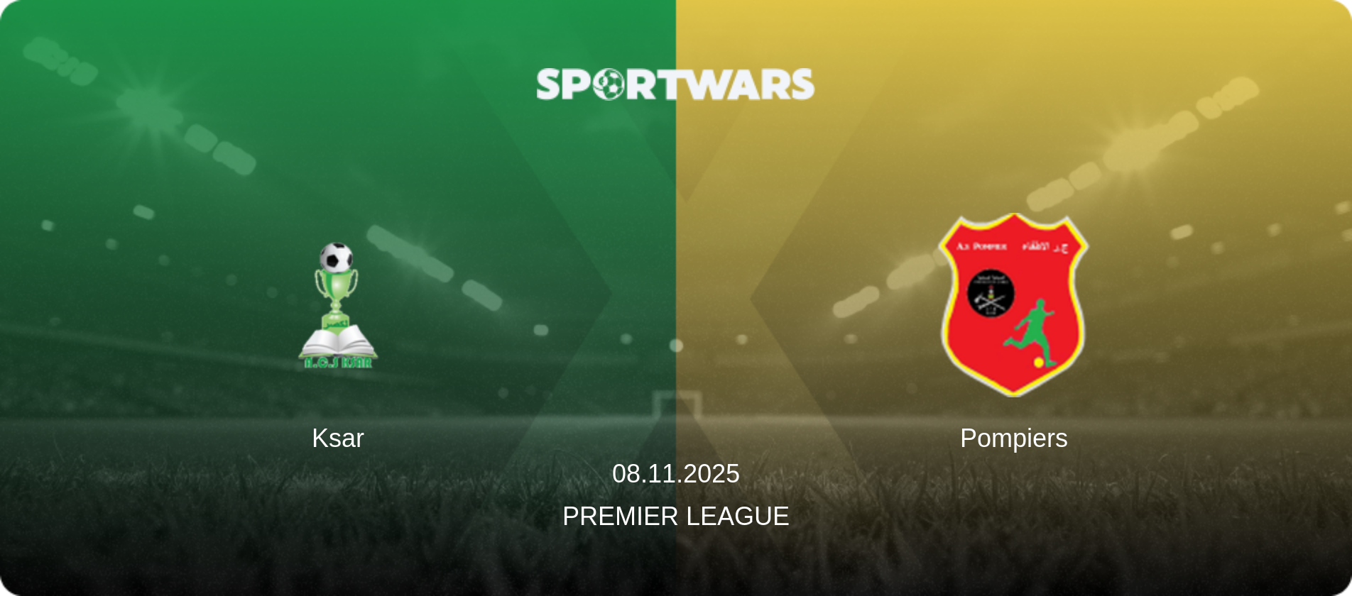 Ksar — Pompiers, 08.11.2025 — Premier League (match preview)