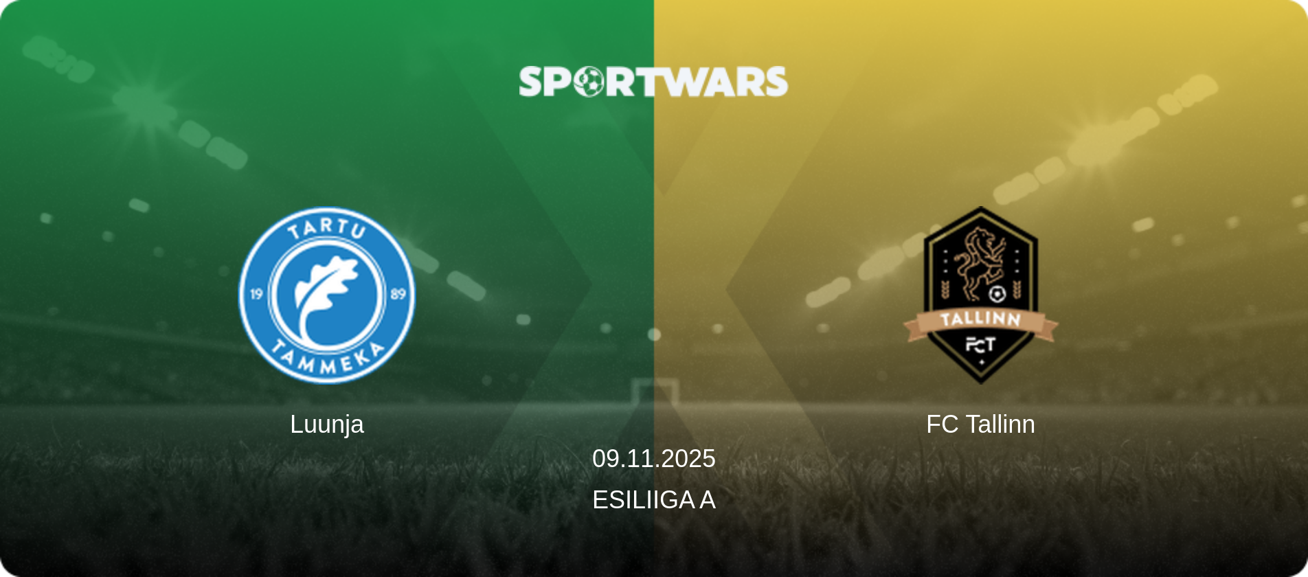 Luunja — FC Tallinn, 09.11.2025 — Esiliiga A (match preview)