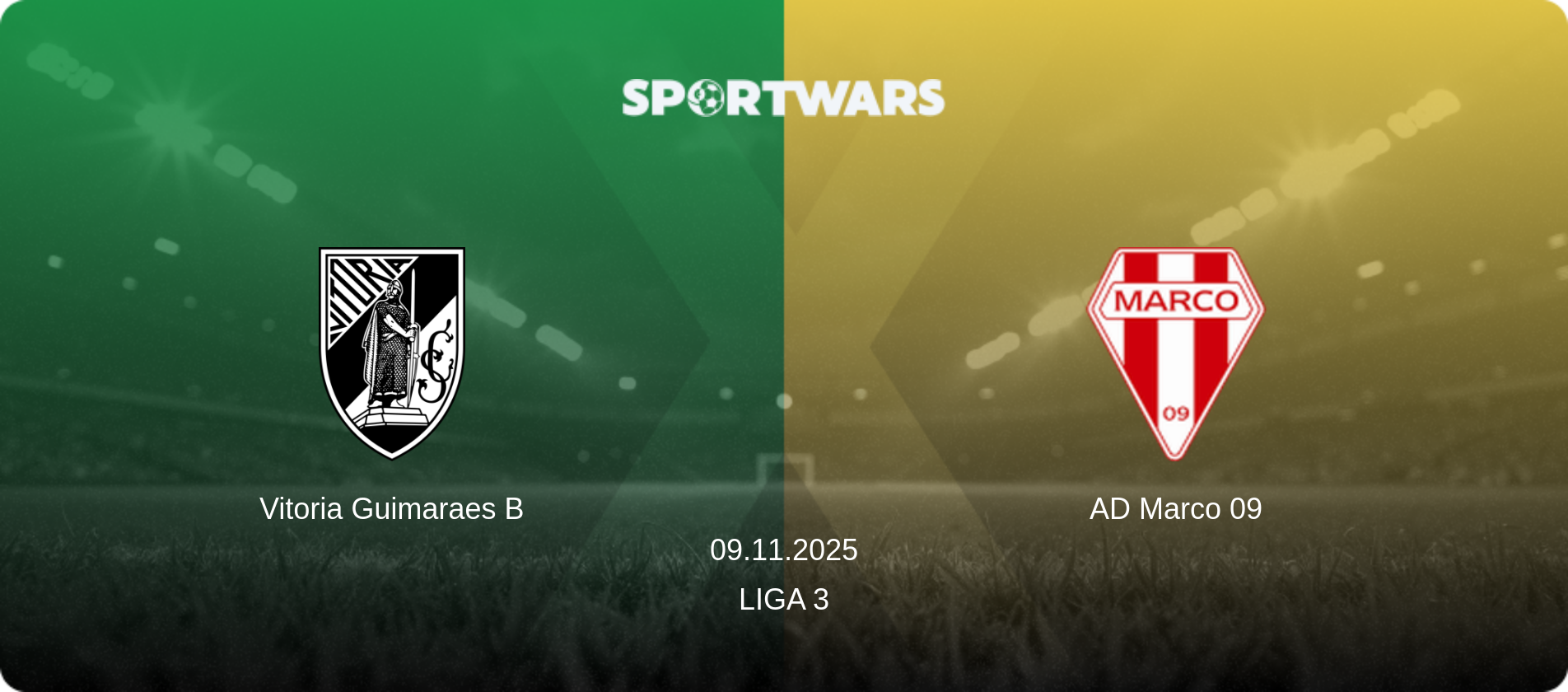Vitoria Guimaraes B — AD Marco 09, 09.11.2025 — Liga 3 (match preview)