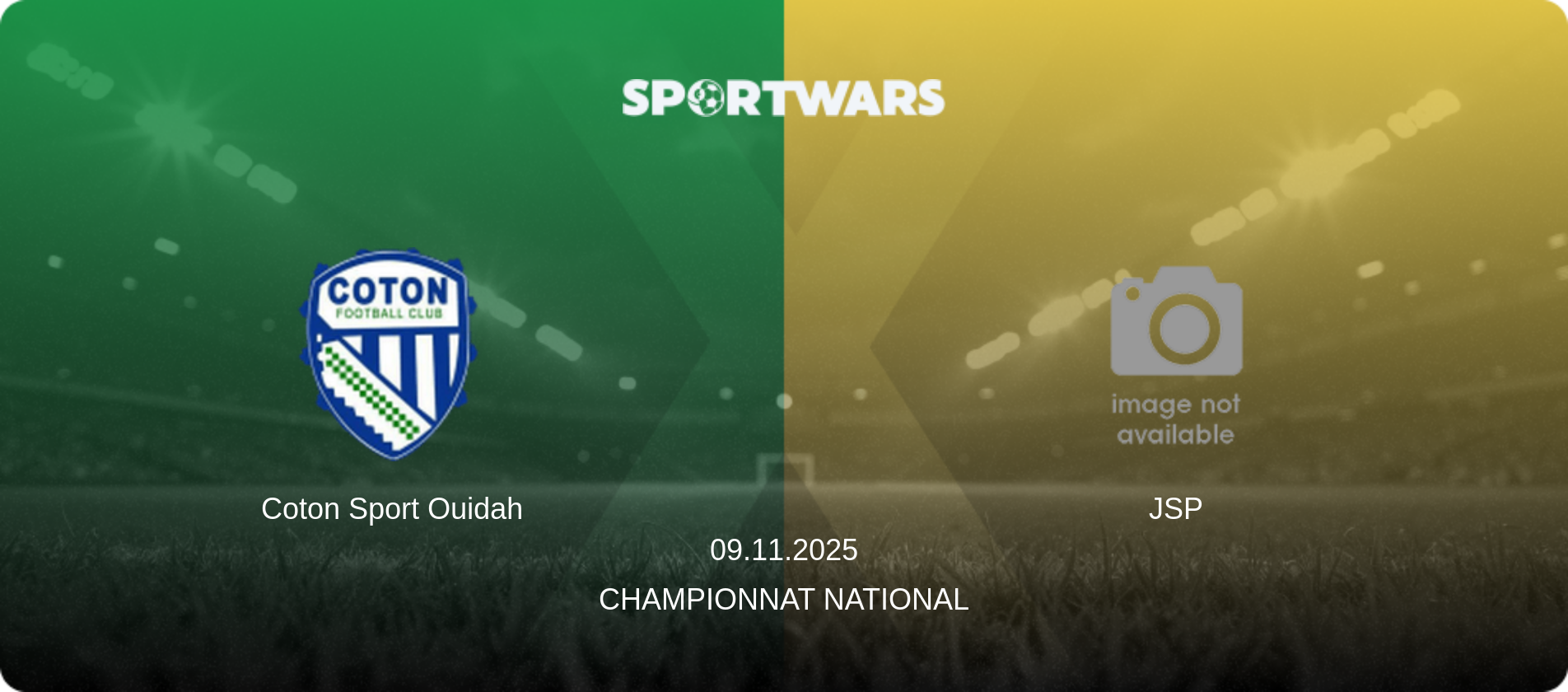 Coton Sport Ouidah — JSP, 09.11.2025 — Championnat National (match preview)