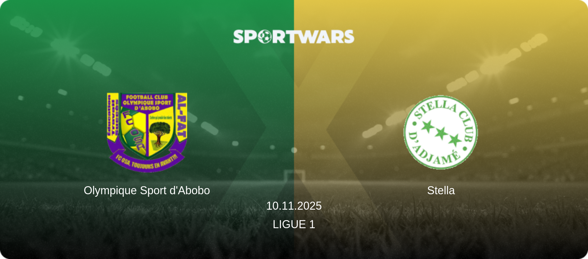 Olympique Sport d'Abobo — Stella, 10.11.2025 — Ligue 1 (match preview)