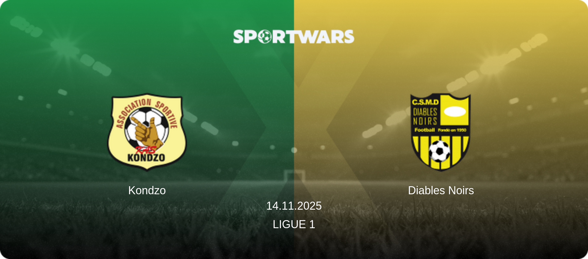 Kondzo — Diables Noirs, 14.11.2025 — Ligue 1 (match preview)