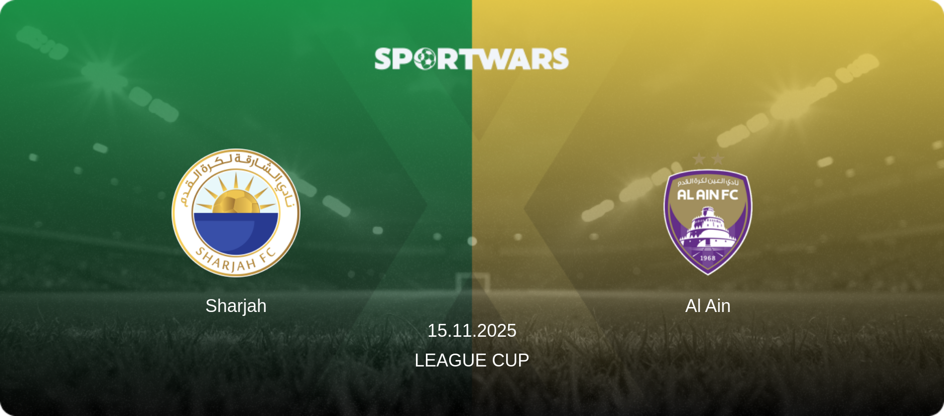 Sharjah — Al Ain, 15.11.2025 — League Cup (match preview)