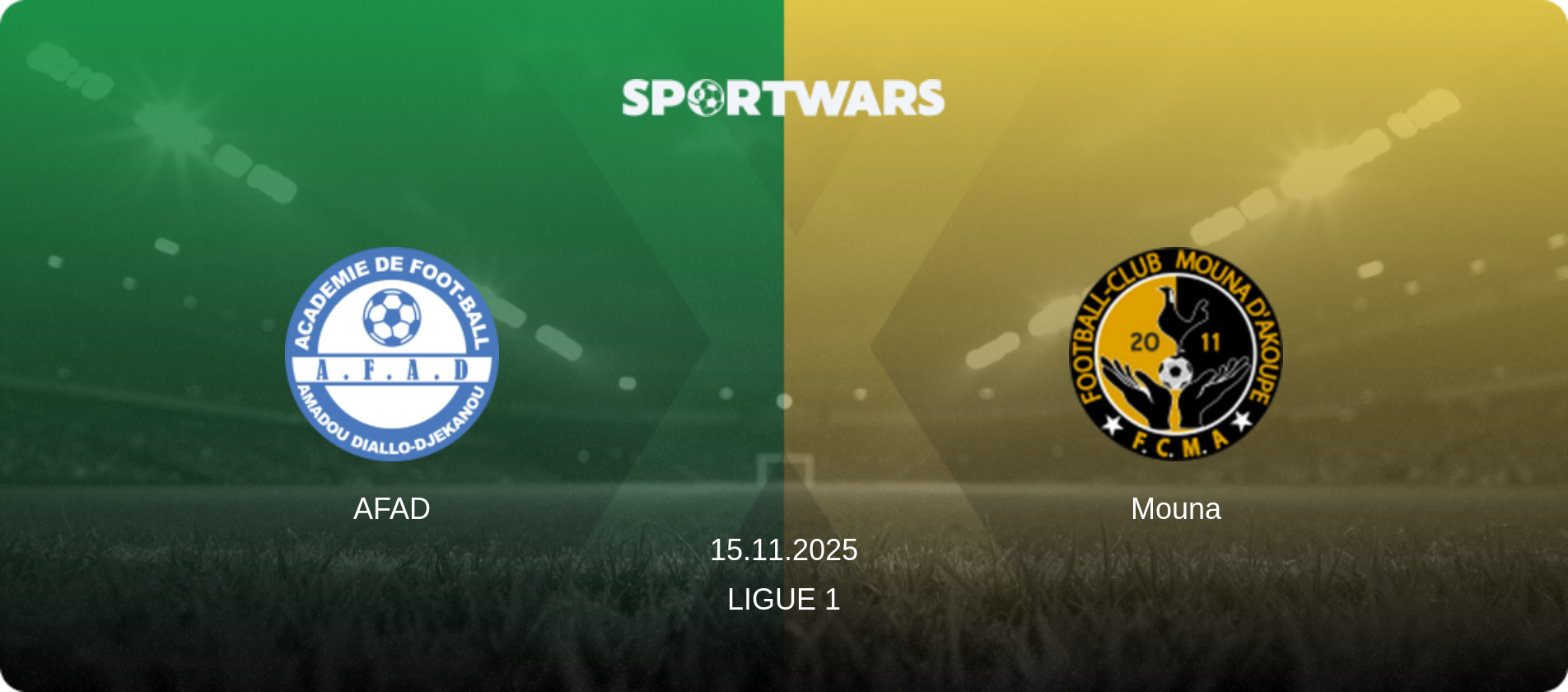 AFAD — Mouna, 15.11.2025 — Ligue 1 (match preview)