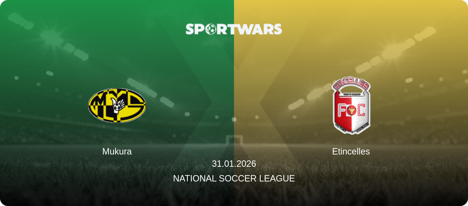 Mukura — Etincelles, 31.01.2026 — National Soccer League (match preview)