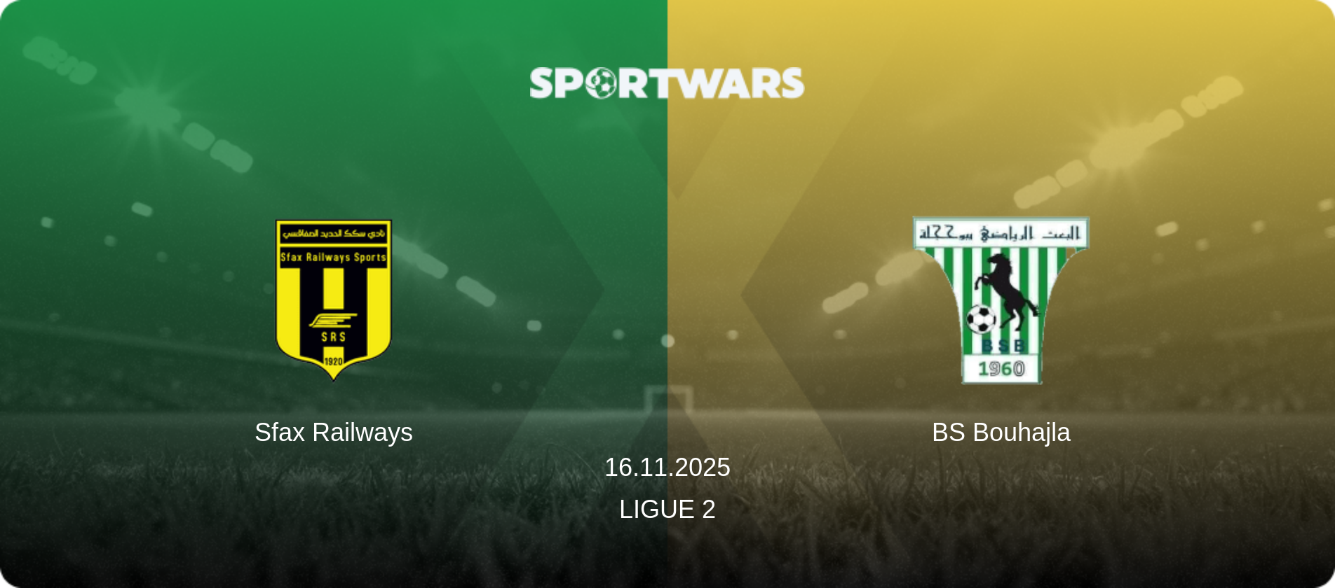 Sfax Railways — BS Bouhajla, 16.11.2025 — Ligue 2 (match preview)