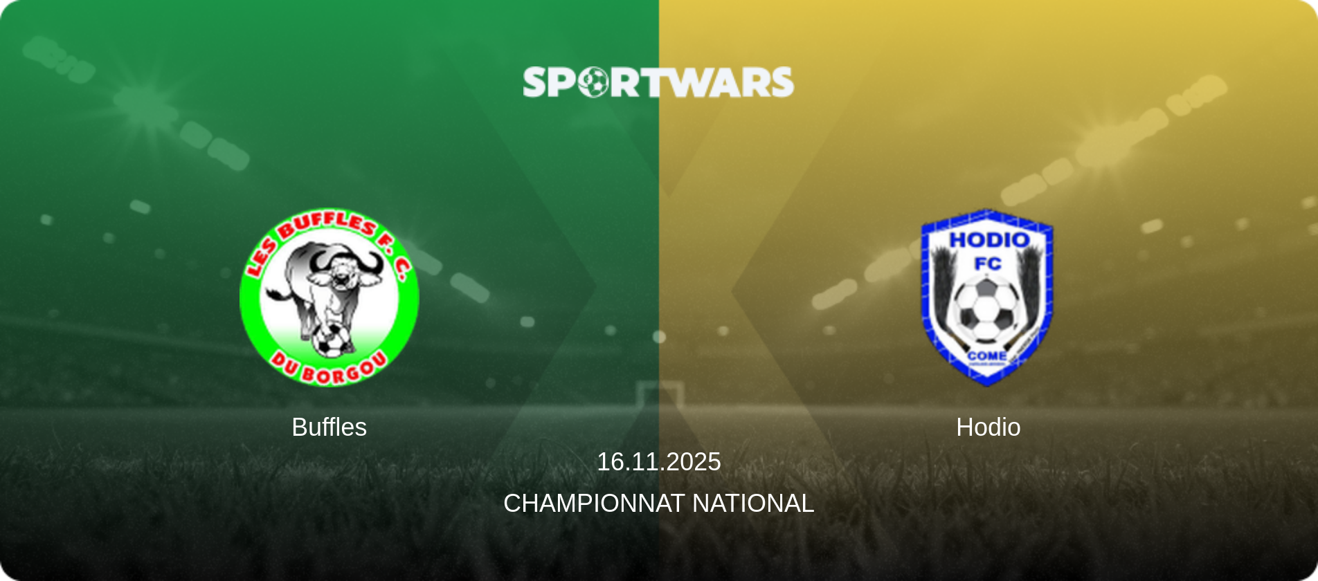 Buffles — Hodio, 16.11.2025 — Championnat National (match preview)