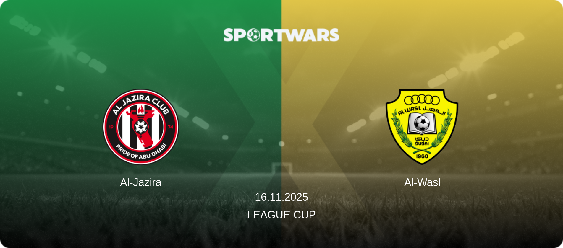 Al-Jazira — Al-Wasl, 16.11.2025 — League Cup (match preview)