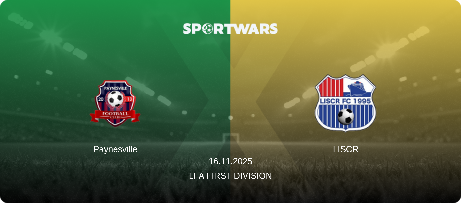 Paynesville — LISCR, 16.11.2025 — LFA First Division (match preview)