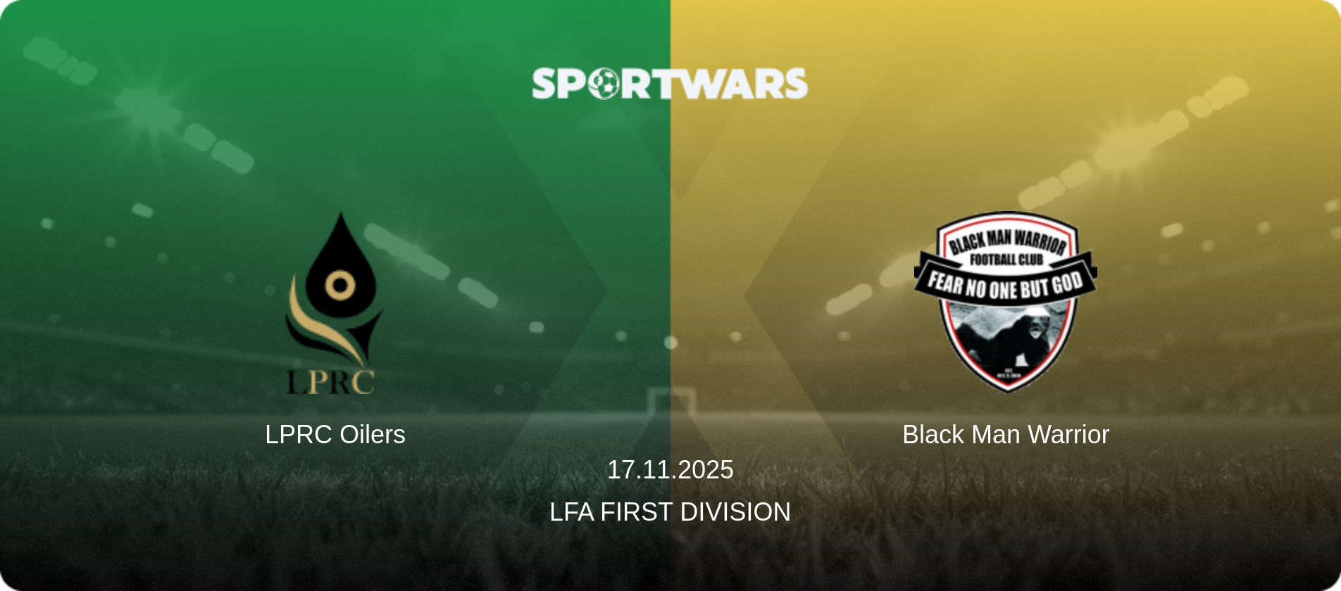 LPRC Oilers — Black Man Warrior, 17.11.2025 — LFA First Division (match preview)