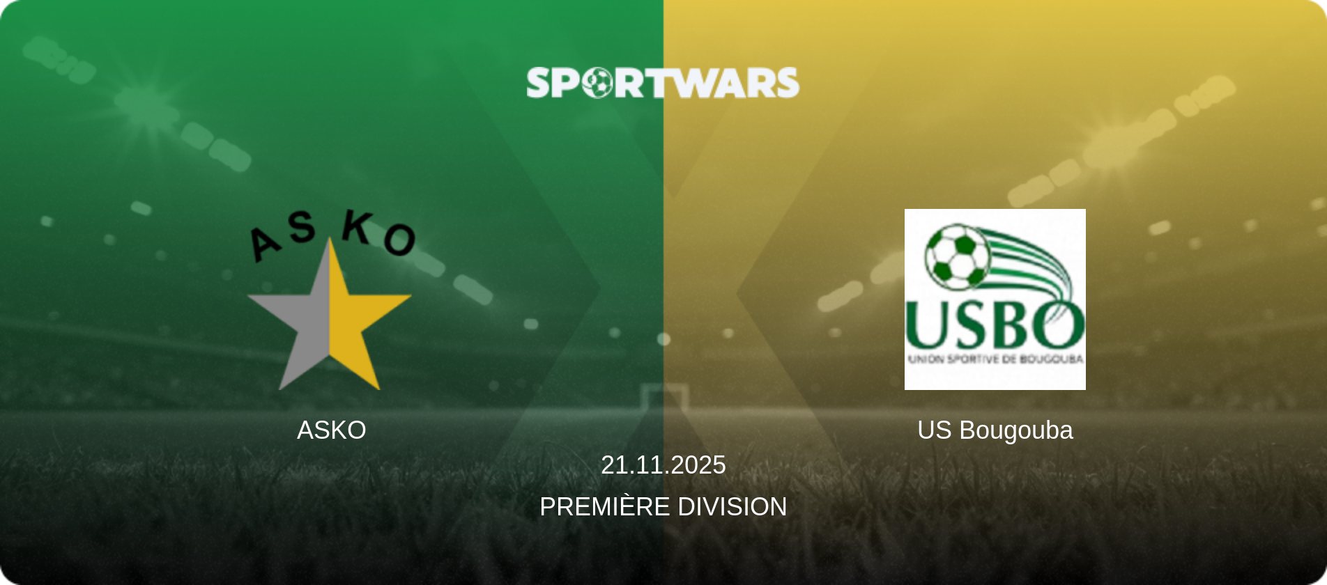 ASKO — US Bougouba, 21.11.2025 — Première Division (match preview)