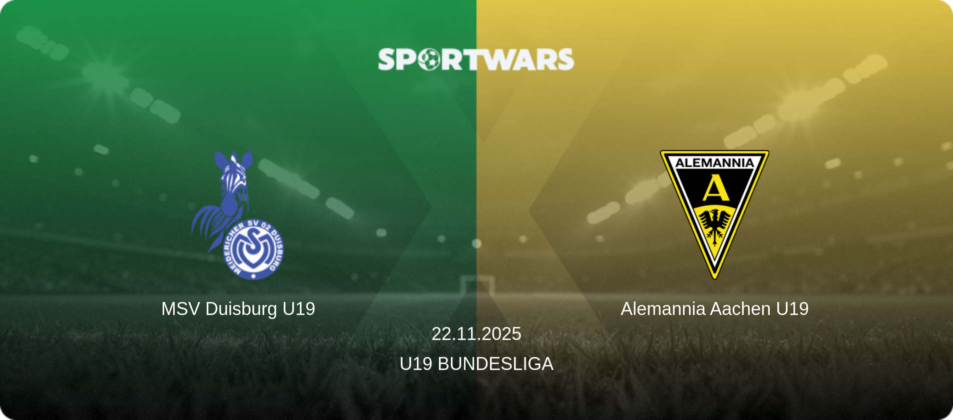 MSV Duisburg U19 — Alemannia Aachen U19, 22.11.2025 — U19 Bundesliga (match preview)