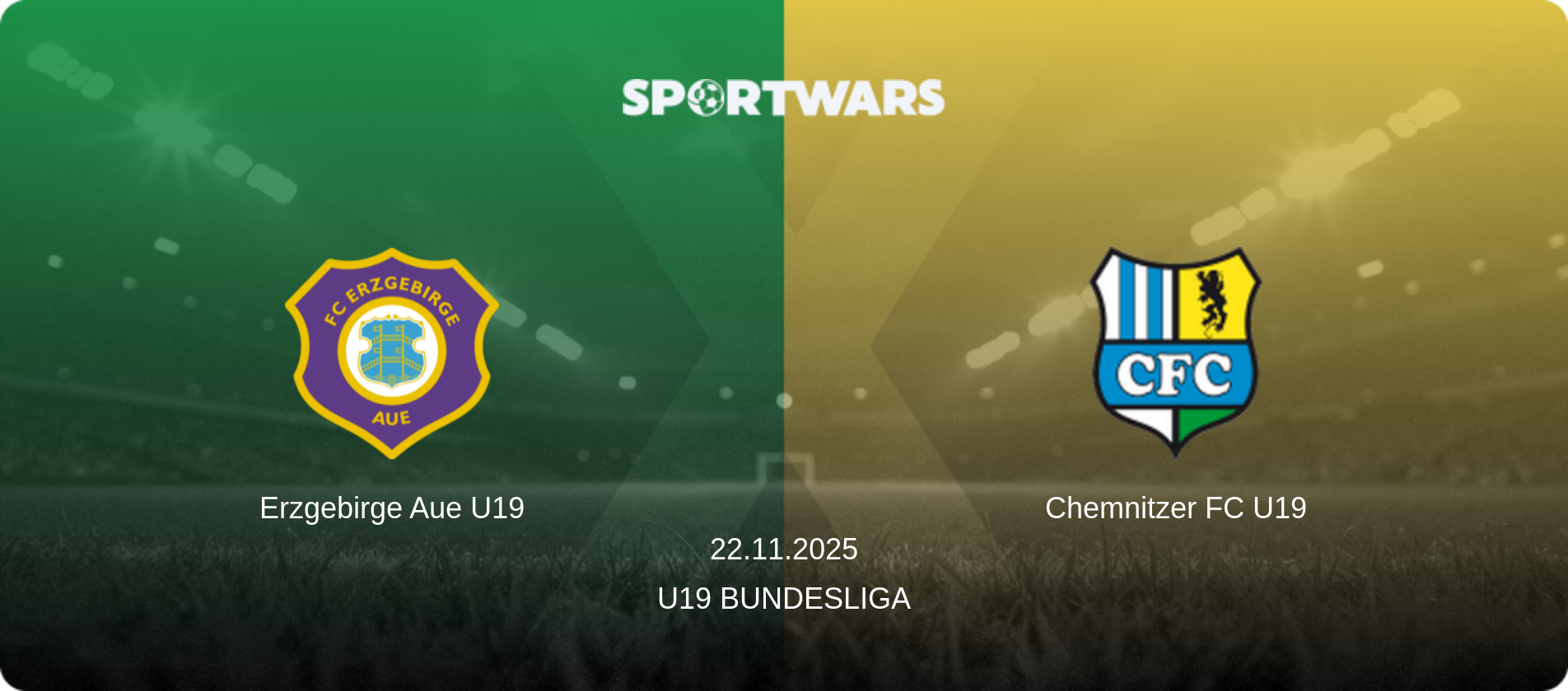 Erzgebirge Aue U19 — Chemnitzer FC U19, 22.11.2025 — U19 Bundesliga (match preview)