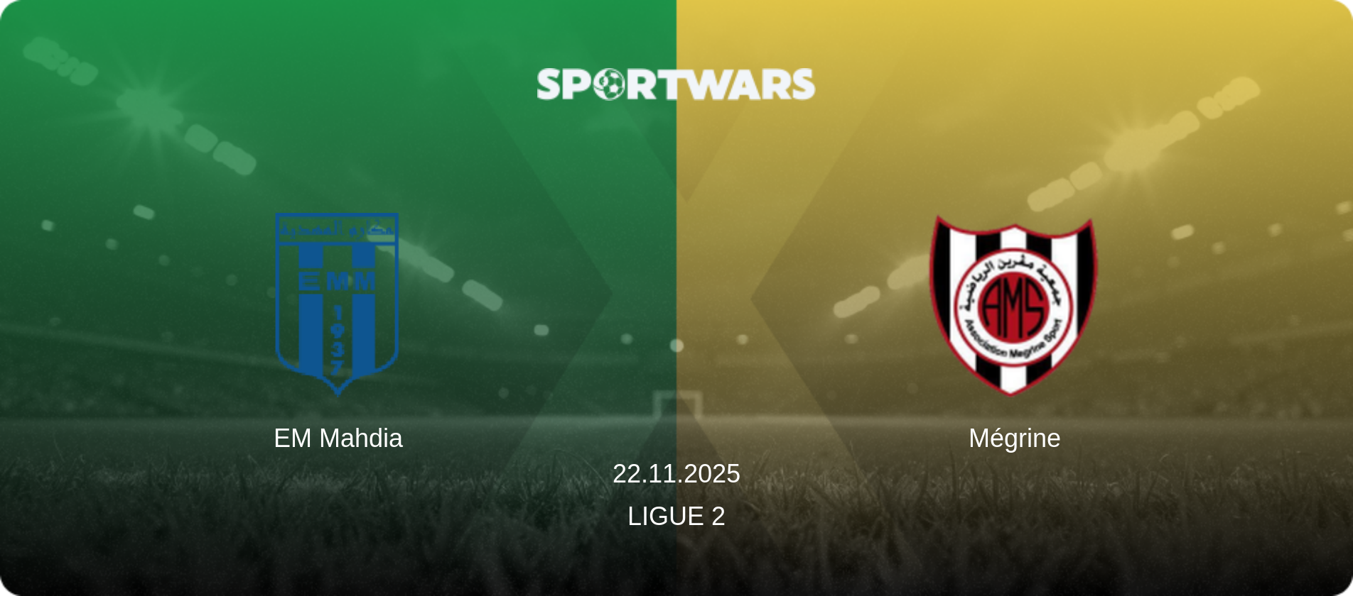 EM Mahdia — Mégrine, 22.11.2025 — Ligue 2 (match preview)