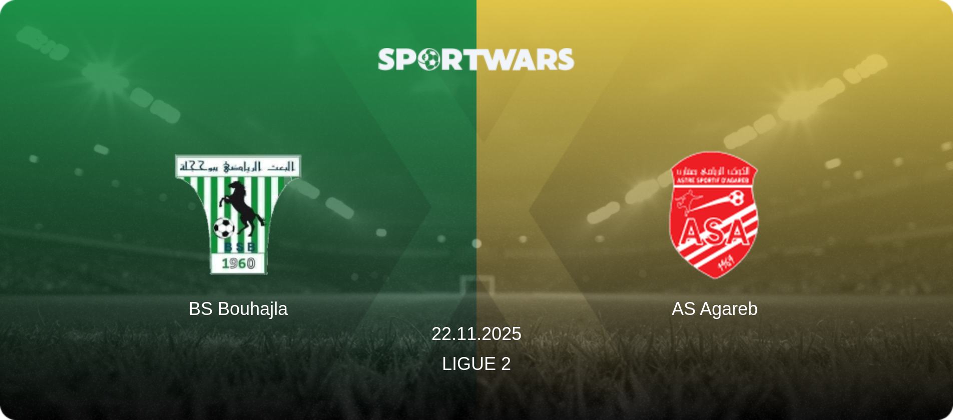 BS Bouhajla — AS Agareb, 22.11.2025 — Ligue 2 (match preview)