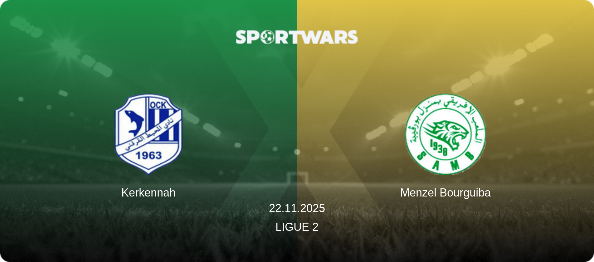 Kerkennah — Menzel Bourguiba, 22.11.2025 — Ligue 2 (match preview)