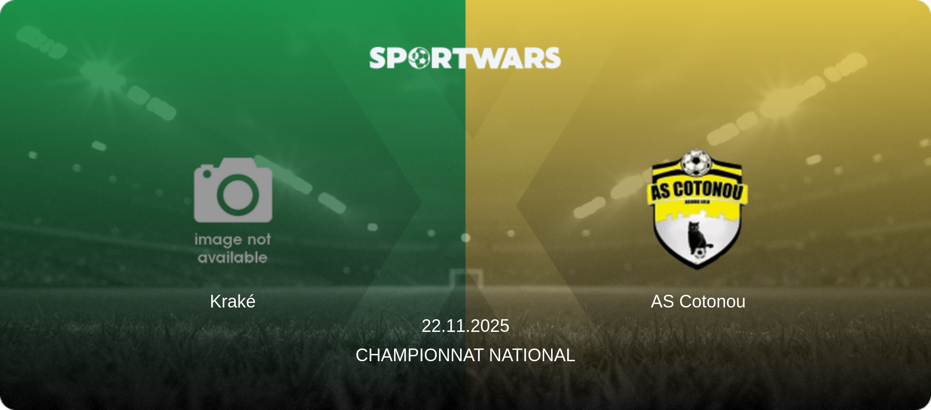 Kraké — AS Cotonou, 22.11.2025 — Championnat National (match preview)