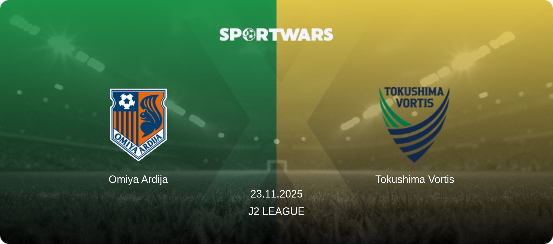 Omiya Ardija — Tokushima Vortis, 23.11.2025 — J2 League (match preview)