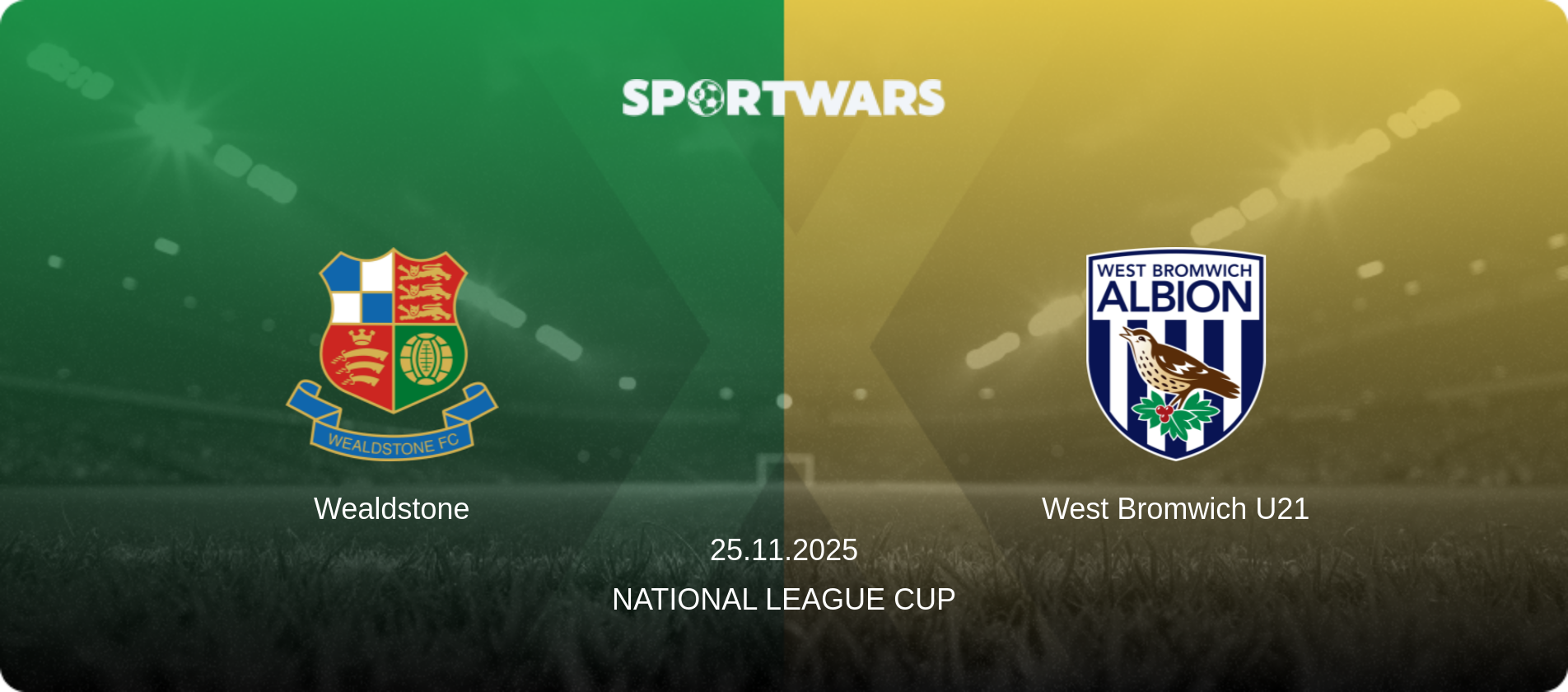 Wealdstone — West Bromwich U21, 25.11.2025 — National League Cup (match preview)