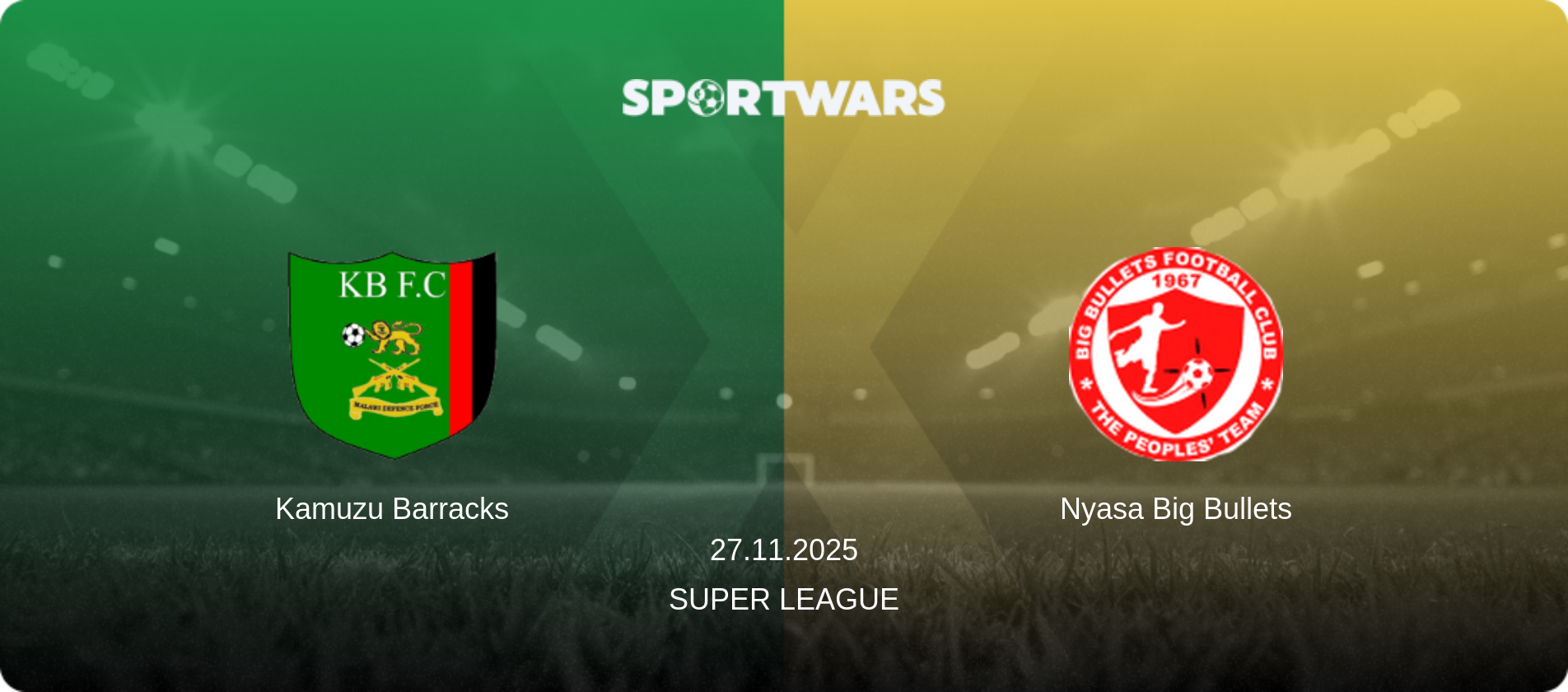 Kamuzu Barracks — Nyasa Big Bullets, 27.11.2025 — Super League (match preview)