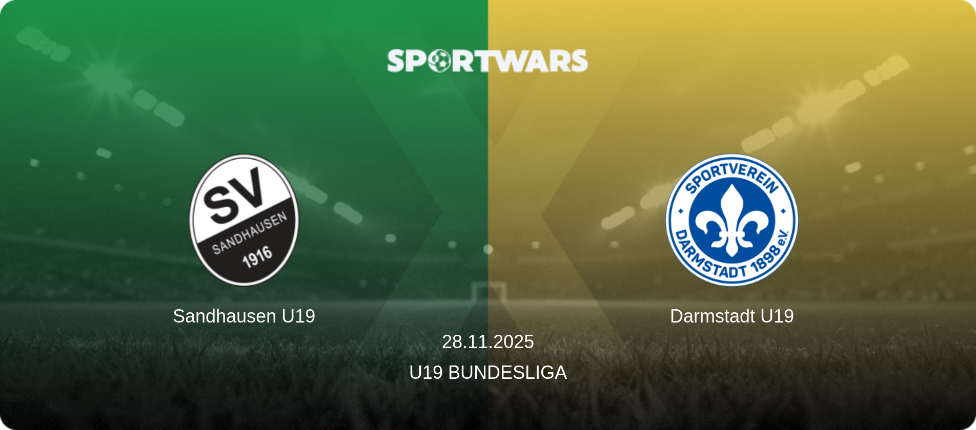 Sandhausen U19 — Darmstadt U19, 28.11.2025 — U19 Bundesliga (match preview)