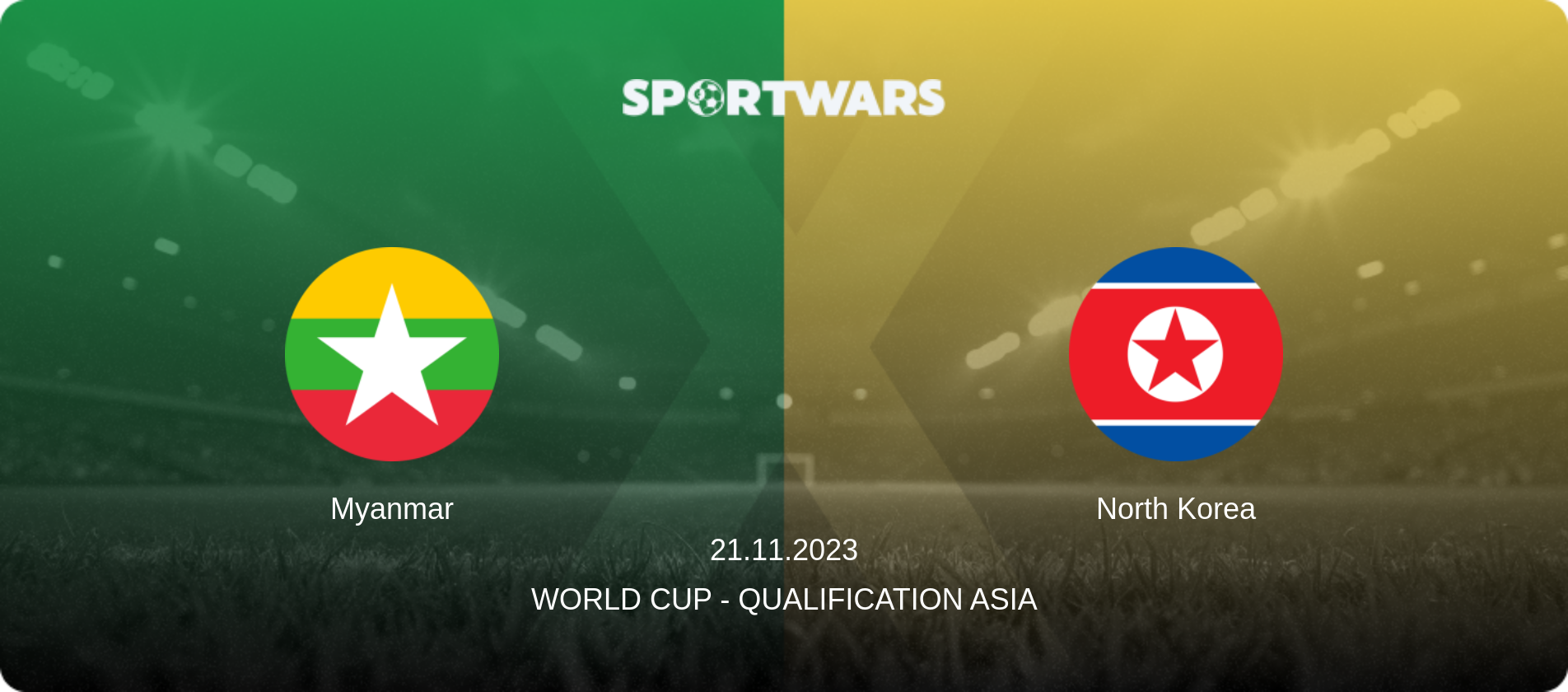 Myanmar — North Korea, 21.11.2023 — World Cup - Qualification Asia (match preview)