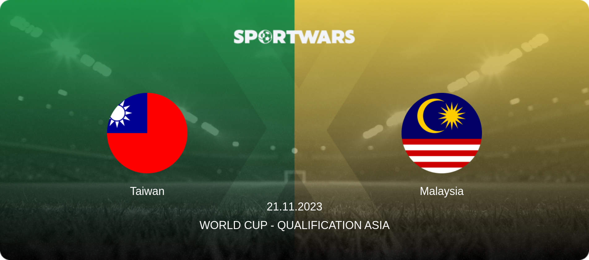 Taiwan — Malaysia, 21.11.2023 — World Cup - Qualification Asia (match preview)