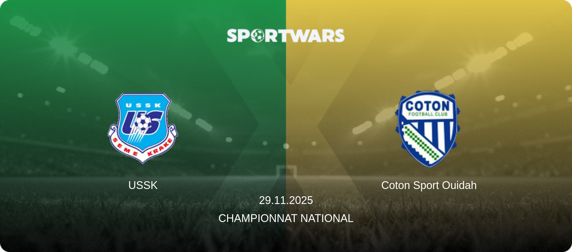 USSK — Coton Sport Ouidah, 29.11.2025 — Championnat National (match preview)