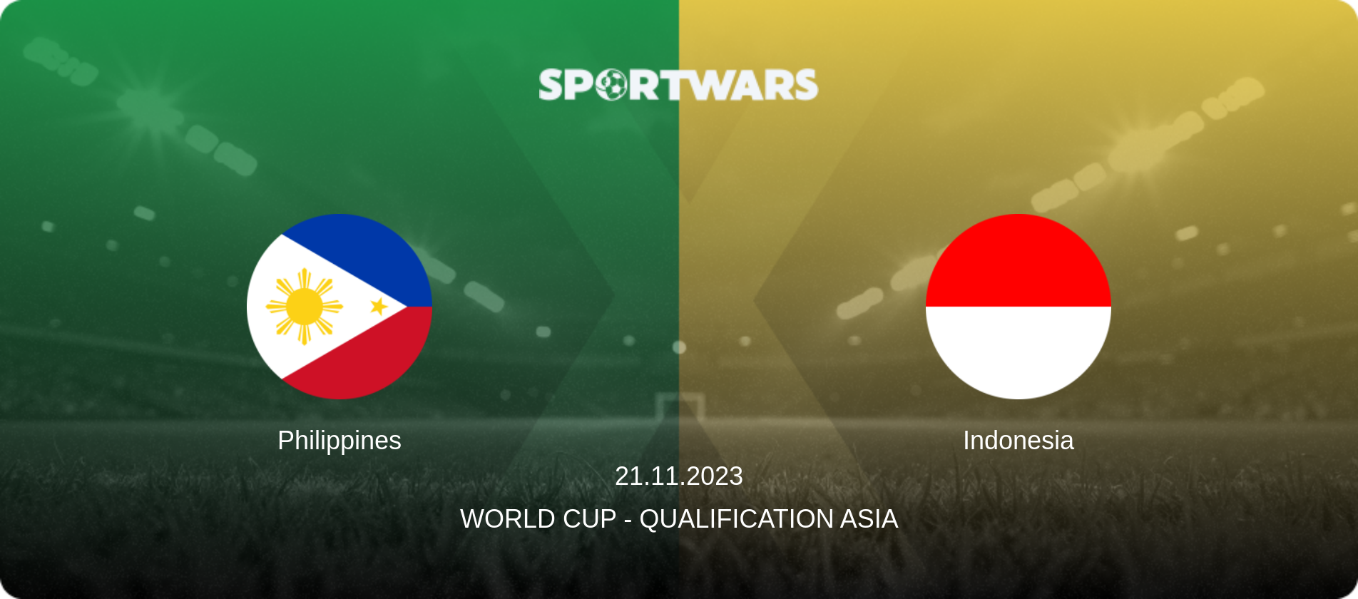 Philippines — Indonesia, 21.11.2023 — World Cup - Qualification Asia (match preview)