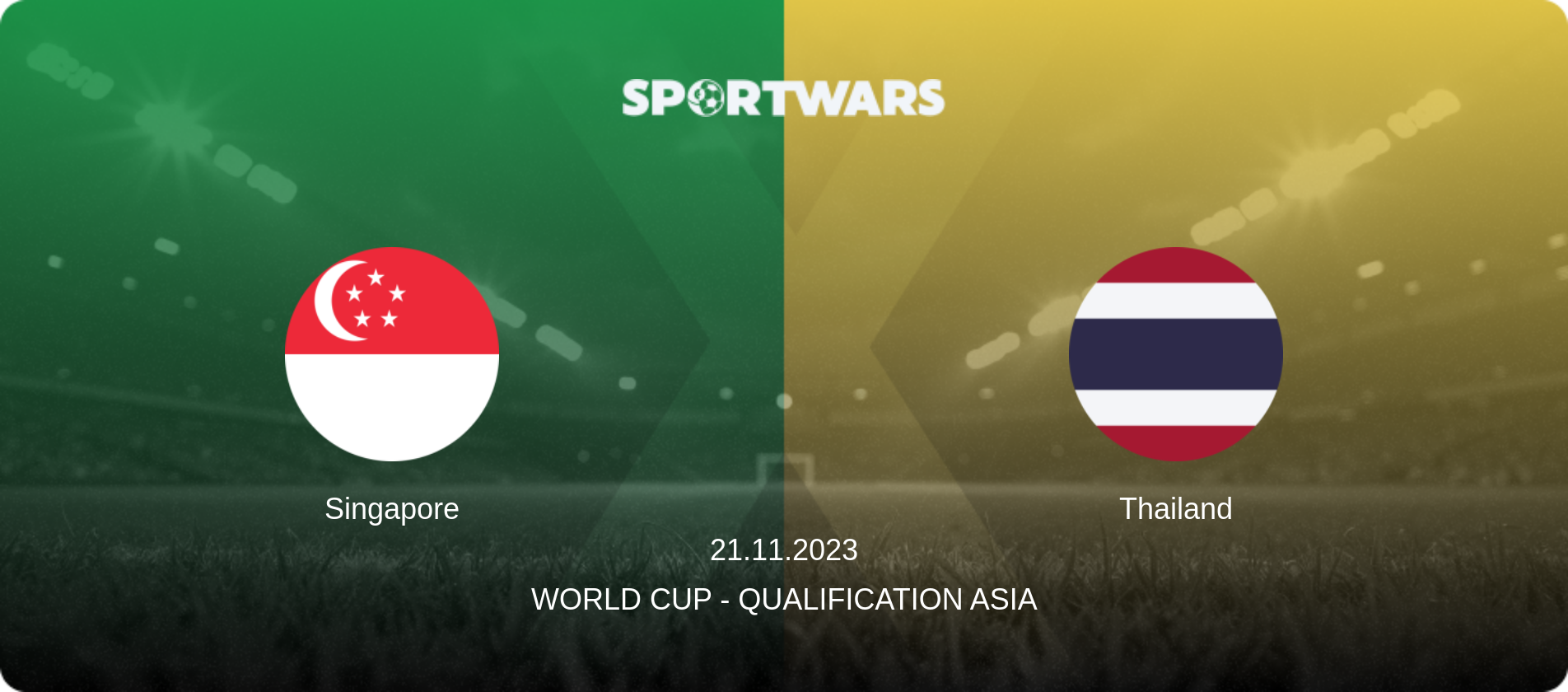 Singapore — Thailand, 21.11.2023 — World Cup - Qualification Asia (match preview)