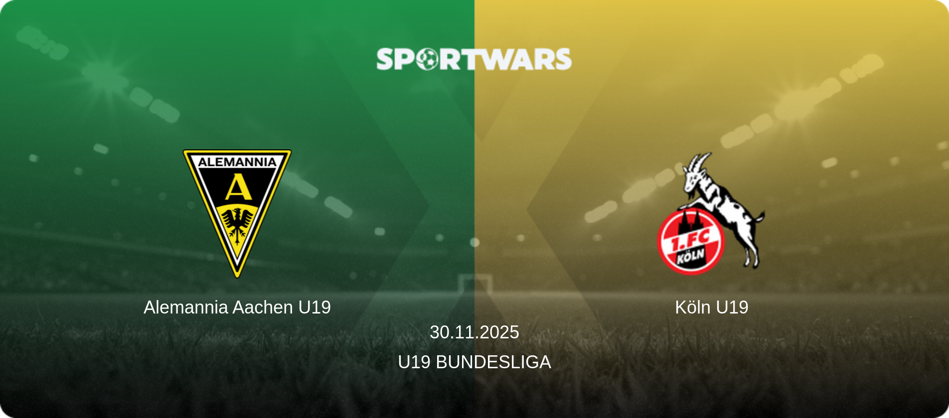 Alemannia Aachen U19 — Köln U19, 30.11.2025 — U19 Bundesliga (match preview)