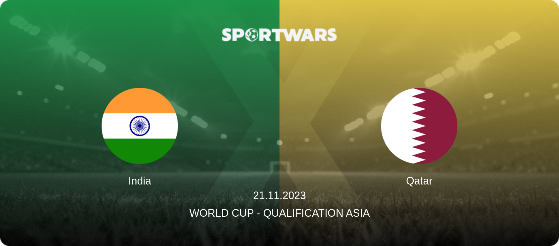 India — Qatar, 21.11.2023 — World Cup - Qualification Asia (match preview)