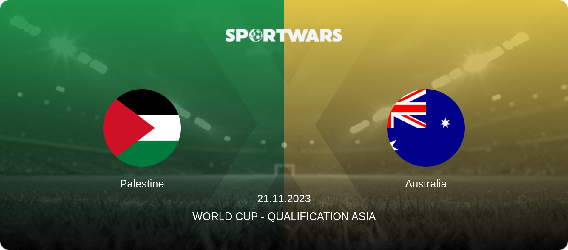 Palestine — Australia, 21.11.2023 — World Cup - Qualification Asia (match preview)