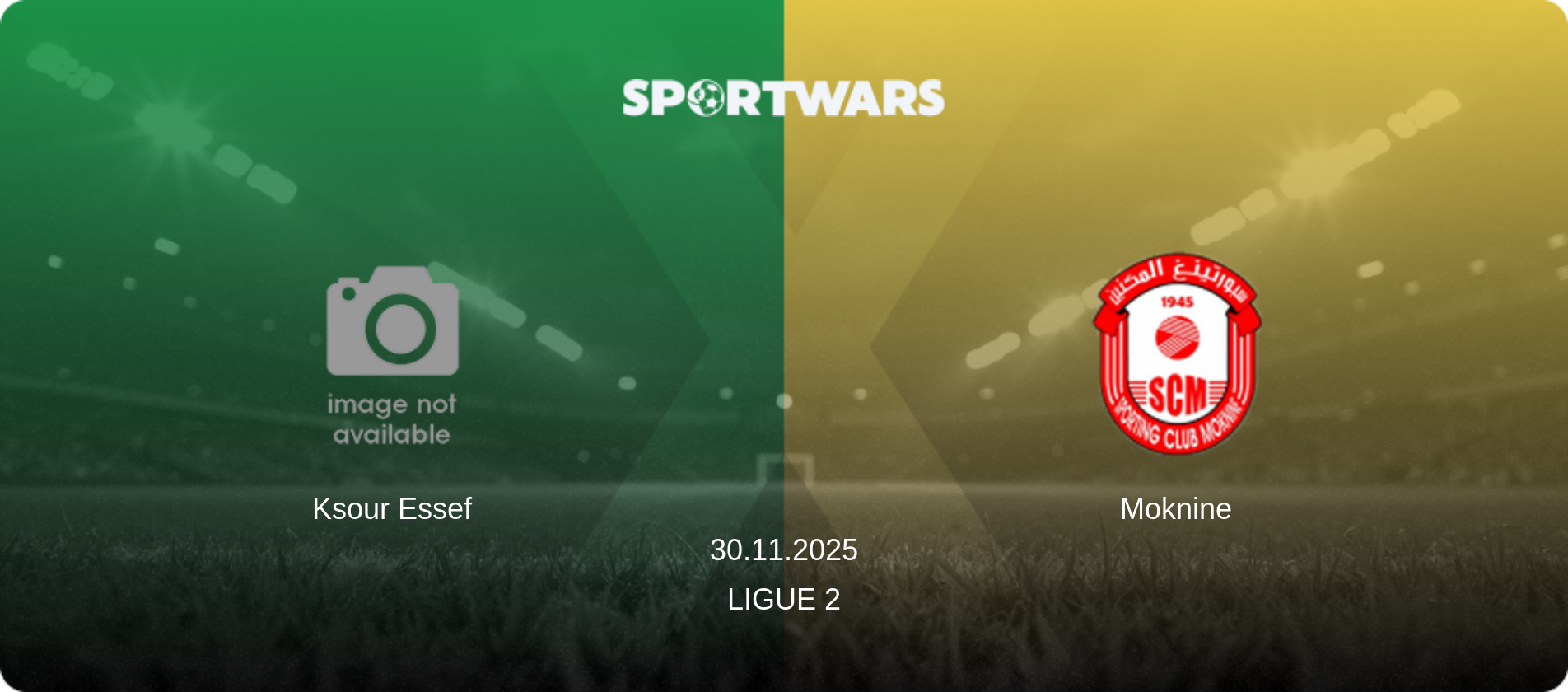 Ksour Essef — Moknine, 30.11.2025 — Ligue 2 (match preview)