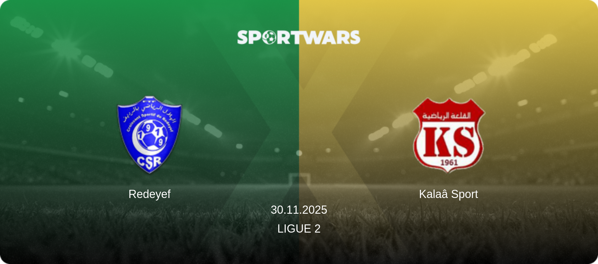 Redeyef — Kalaâ Sport, 30.11.2025 — Ligue 2 (match preview)