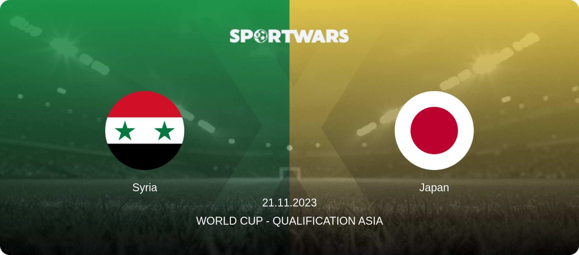 Syria — Japan, 21.11.2023 — World Cup - Qualification Asia (match preview)