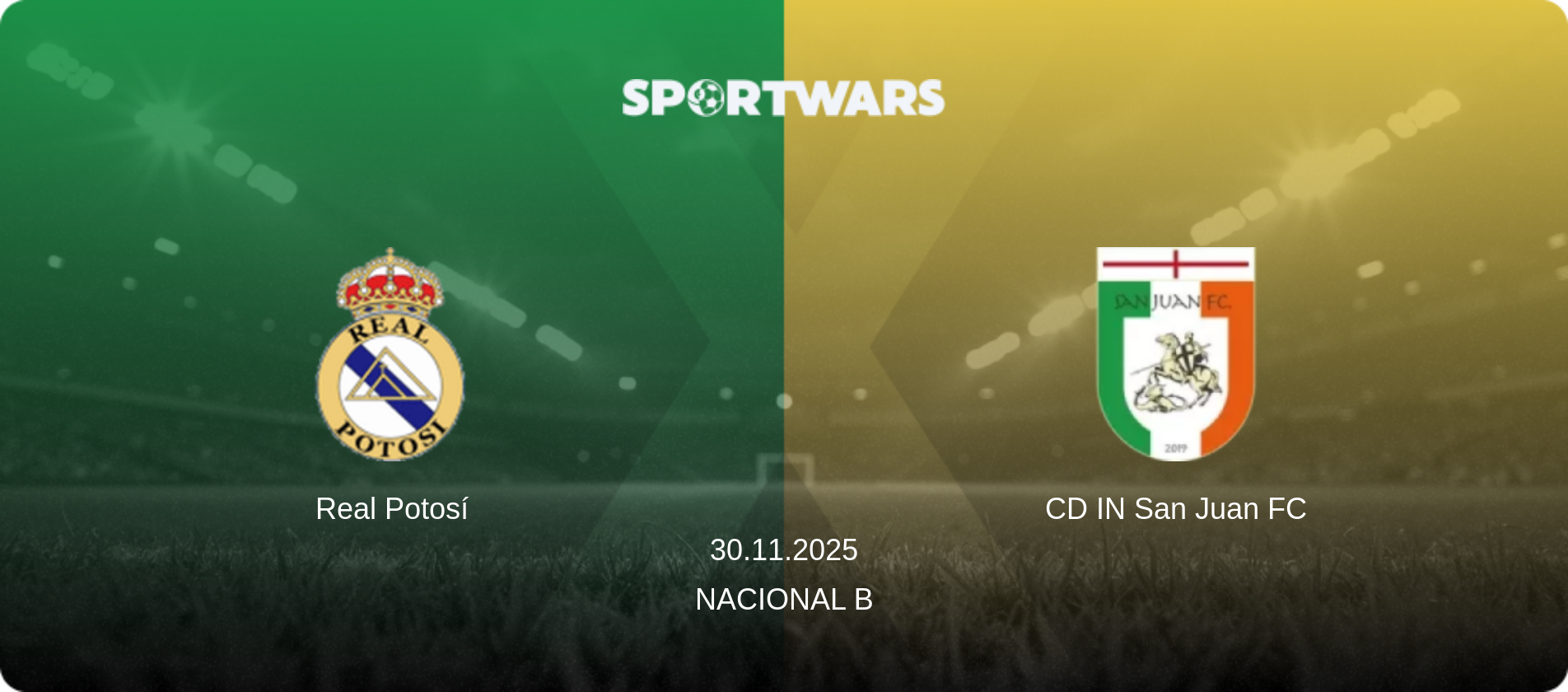 Real Potosí — CD IN San Juan FC, 30.11.2025 — Nacional B (match preview)