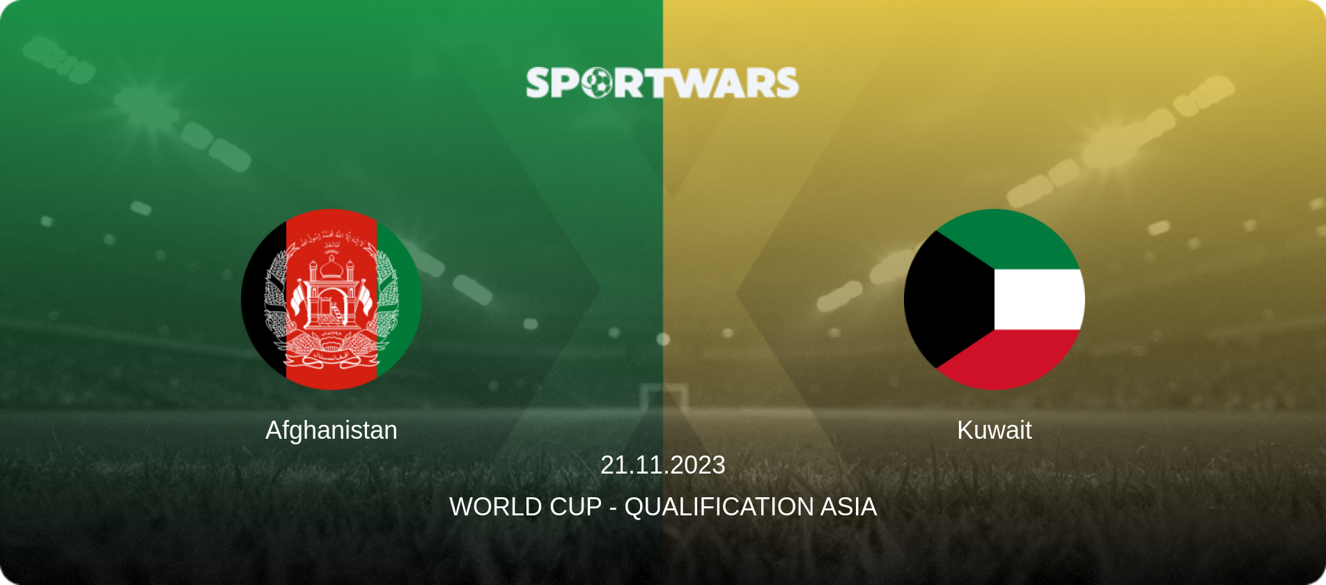Afghanistan — Kuwait, 21.11.2023 — World Cup - Qualification Asia (match preview)