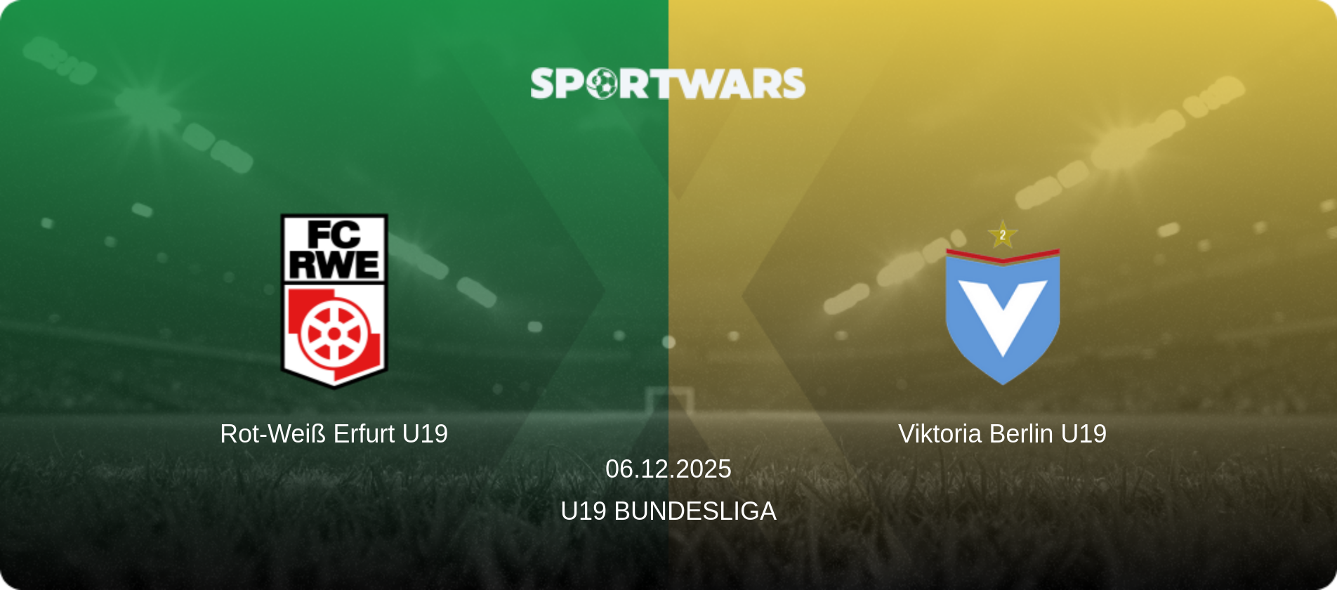 Rot-Weiß Erfurt U19 — Viktoria Berlin U19, 06.12.2025 — U19 Bundesliga (match preview)