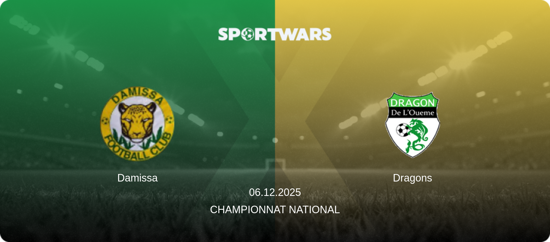 Damissa — Dragons, 06.12.2025 — Championnat National (match preview)