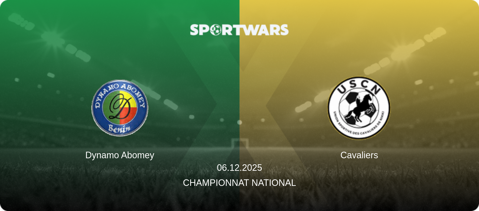 Dynamo Abomey — Cavaliers, 06.12.2025 — Championnat National (match preview)