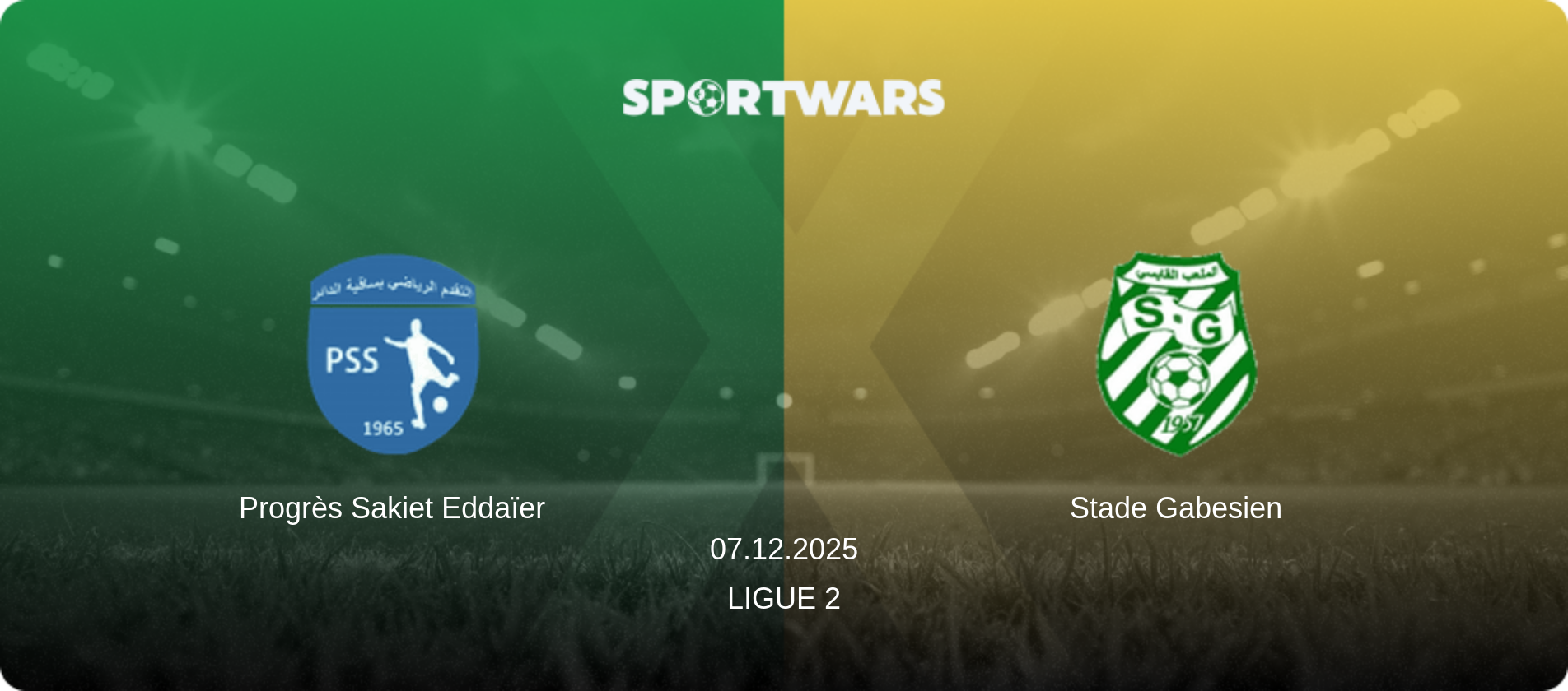 Progrès Sakiet Eddaïer — Stade Gabesien, 07.12.2025 — Ligue 2 (match preview)